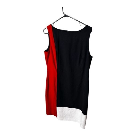 Lauren Ralph Lauren Womens Size 16 Color Block Sheath Dress Knee Length - Picture 8 of 8